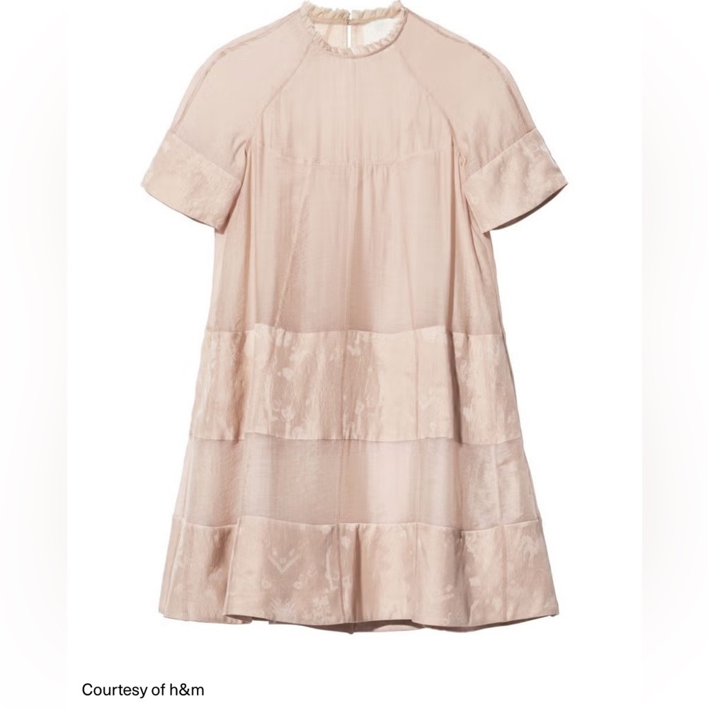 H&M Conscious Collection 2016 Exclusive Trapeze Novelty Deer Swan Print Dress 10 - Picture 3 of 16